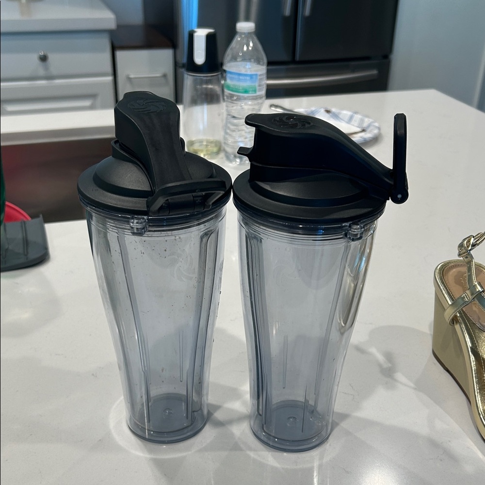 Black and Clear Shaker Bottle
